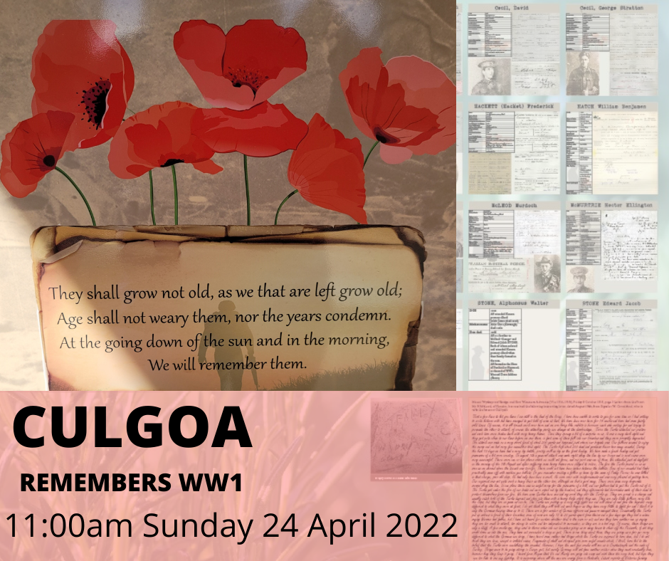 CULGOA REMEMBERS WW1 (2)